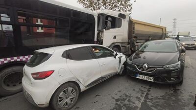 Başakşehir'de zincirleme kaza!