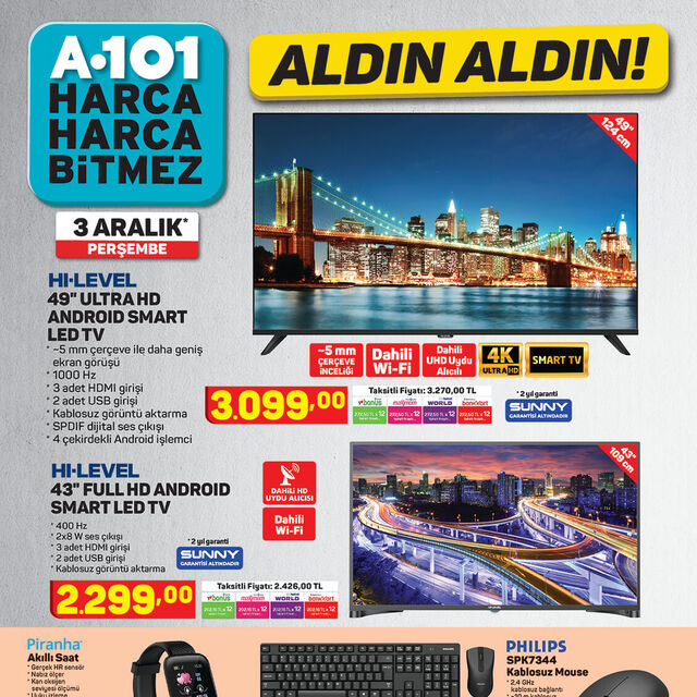 A101 3 Aralık 2020 aktüel ürünler kataloğu
