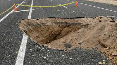 Kara yolunda korkutan görüntü!