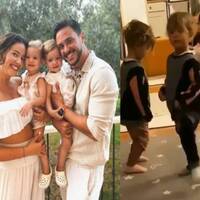 Ünlü çiftin kızları zeybek oynadı