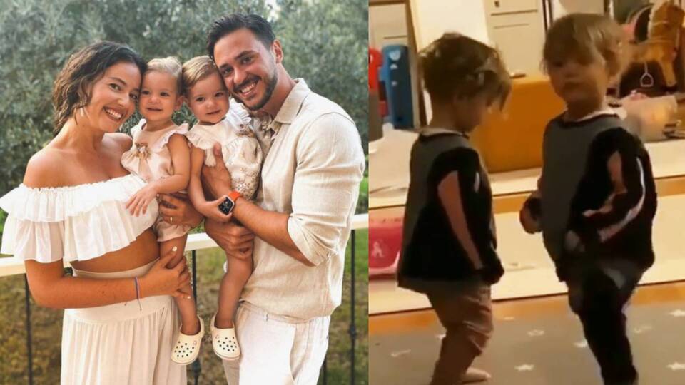 Ünlü çiftin kızları zeybek oynadı