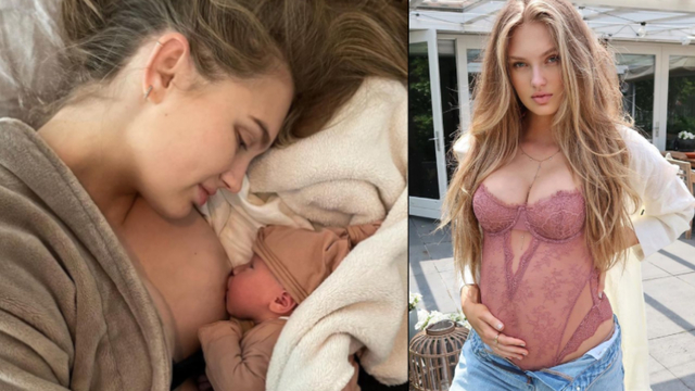 Ünlü modelin annelik sevinci