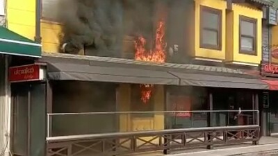 Restoranda feci yangın! Alevler iş yerini sardı