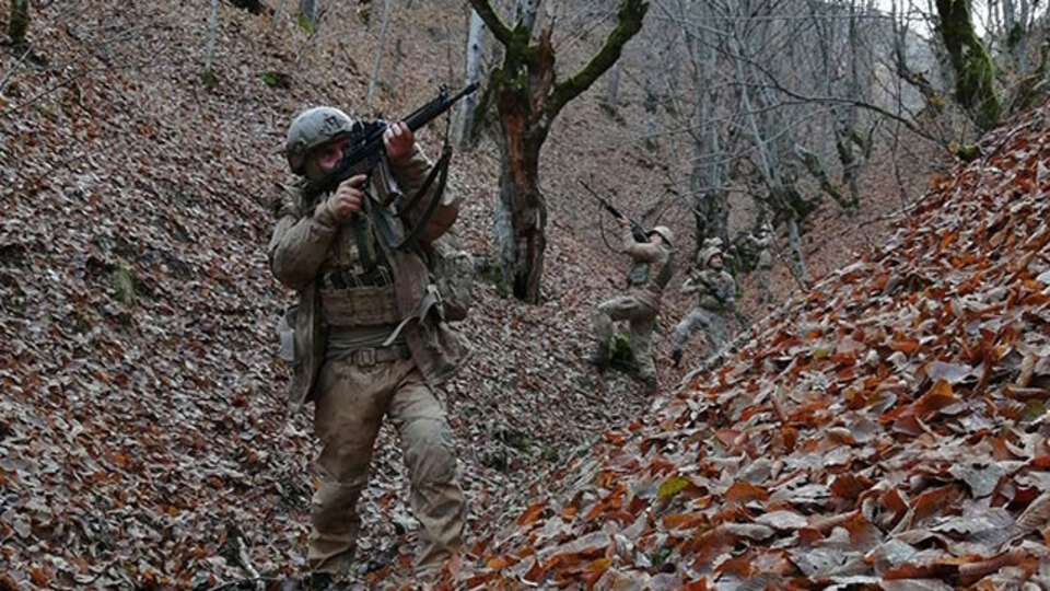Terör örgütü PKK'nın geçiş güzergahına operasyon