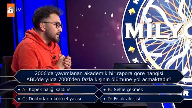 Kim Milyoner'de ilginç soru