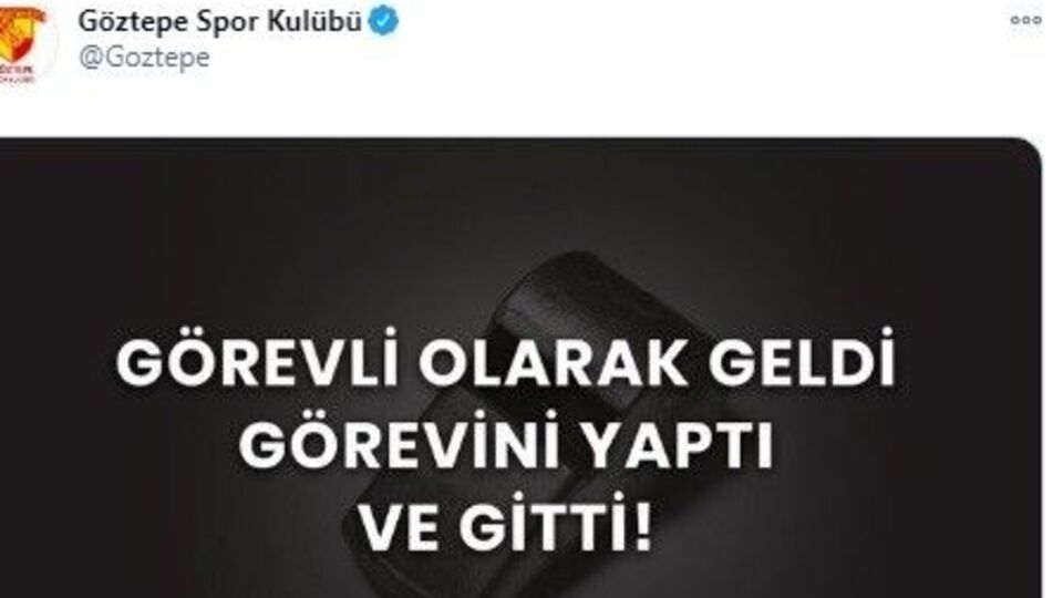 Göztepe'den hakem tepkisi!