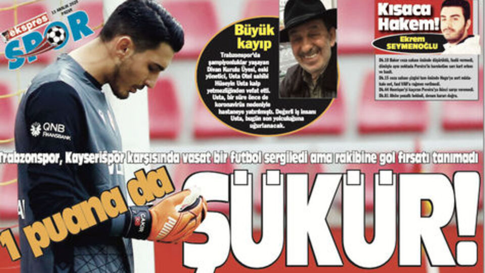 "1 puana da şükür"