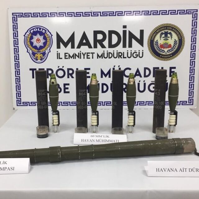 Mardin'de terör örgütüne ait havan ele geçirildi!