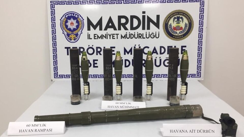Mardin'de terör örgütüne ait havan ele geçirildi!