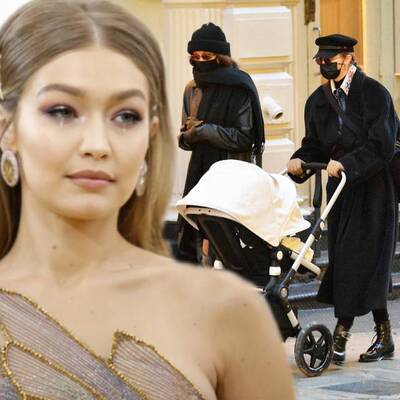 Gigi bebeğiyle ilk kez görüntülendi