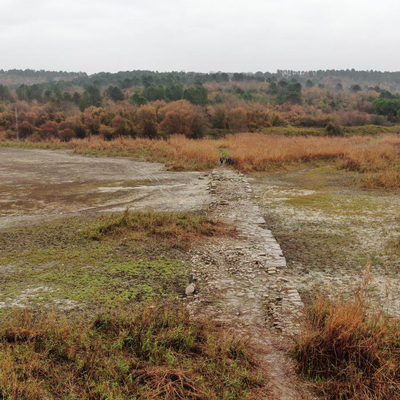 Terkos Gölü'nde sular çekilince gün yüzüne çıktı