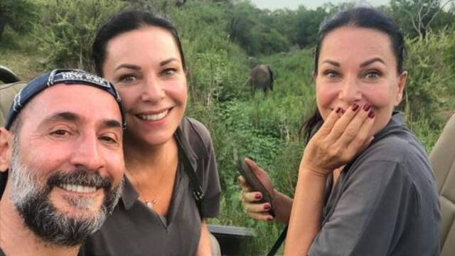 Ünlü oyuncu sevgilisiyle Afrika'da