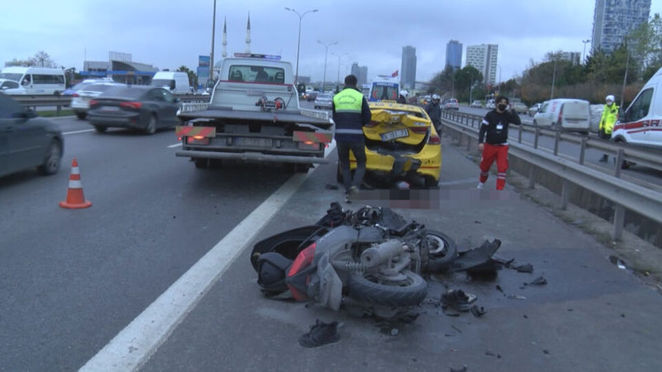 Motosiklet kazasında gerçek ortayı çıktı!