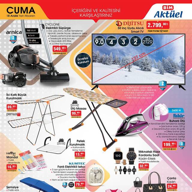 18 Aralık BİM kataloğu