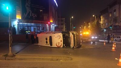 Gaziantep'te ambulans kazası: 4 yaralı