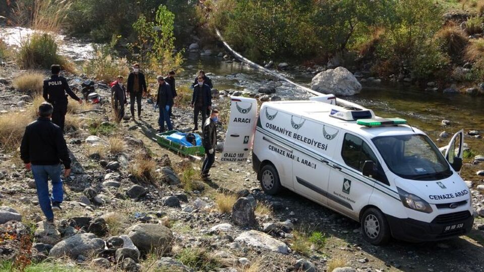 Dere yatağında vurulmuş halde bulundu