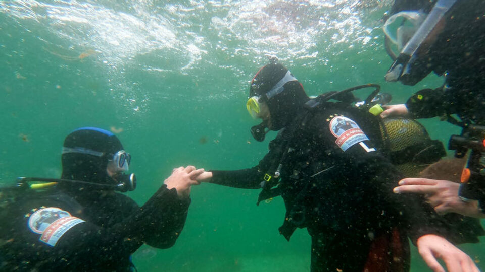 Soğuk denizin altında sürpriz teklif