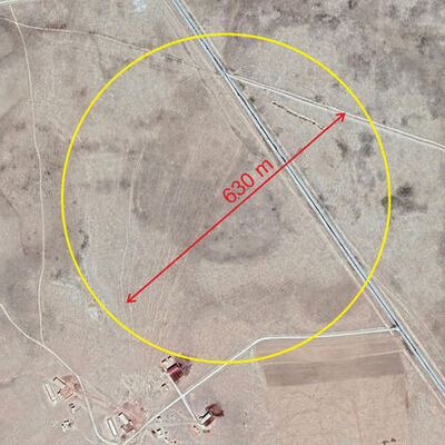 Korkutan tespit! Çapı 630 metre, üzerinden yol geçiyor