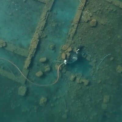 Yüzyılın keşfi havadan görüntülendi