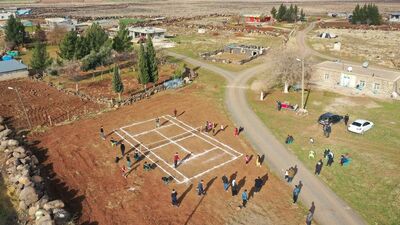 Viranşehir'de tenis kortu sevinci