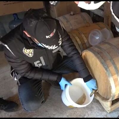 Çiftliği imalathane yapmışlar! Tam 10 ton!