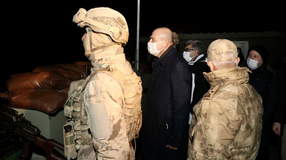 Bakan Soylu, yeni yıla askerlerle girdi