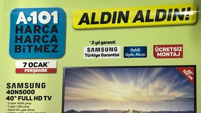 A101 7 Ocak indirimli ürünler kataloğu