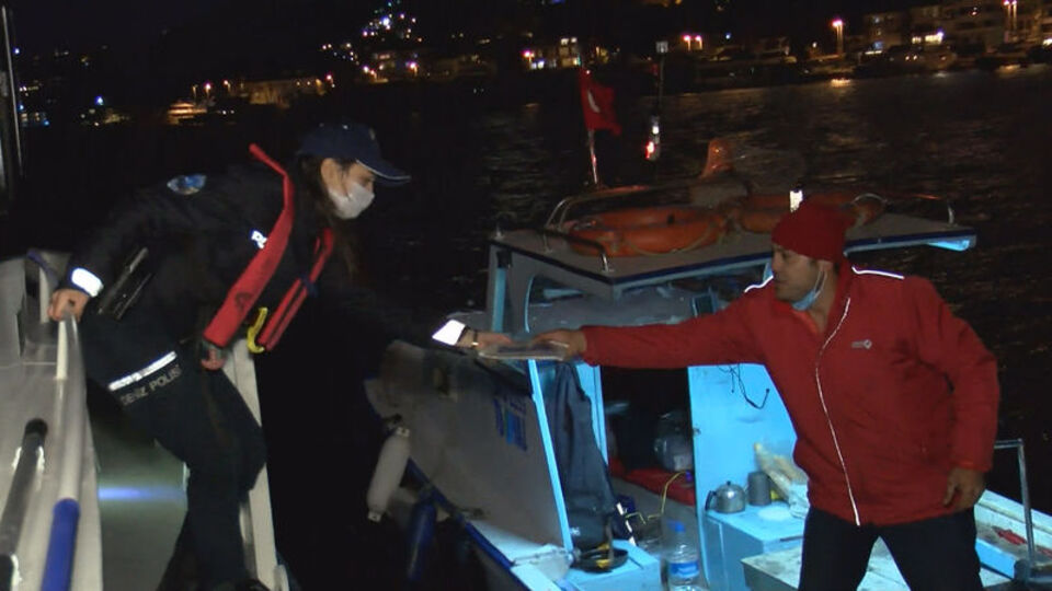 Deniz polisinden Boğaz'da yeni yıl denetimi