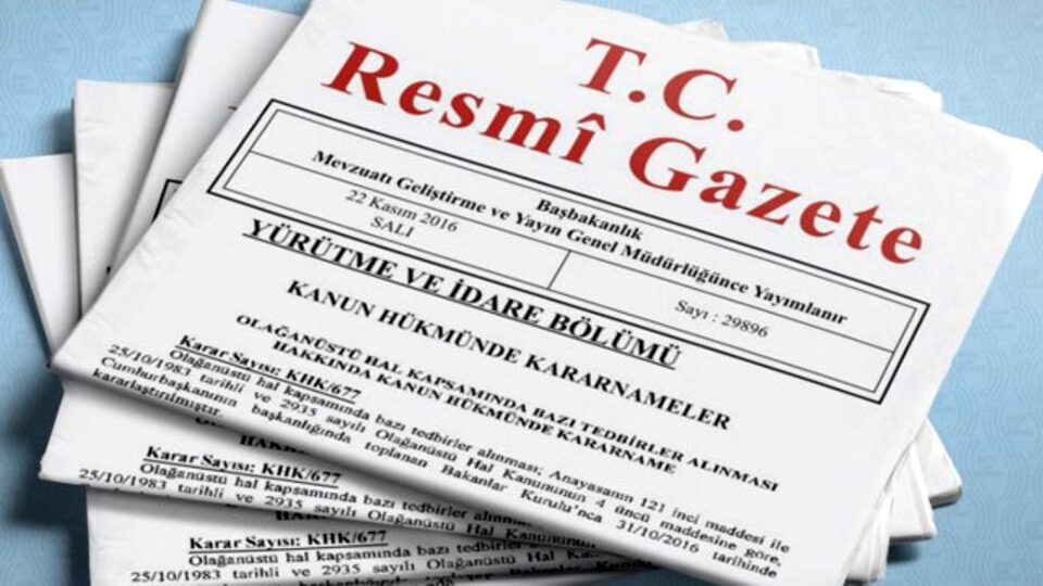 Bakanlık, kurum ve kuruluş atamaları Resmi Gazete'de