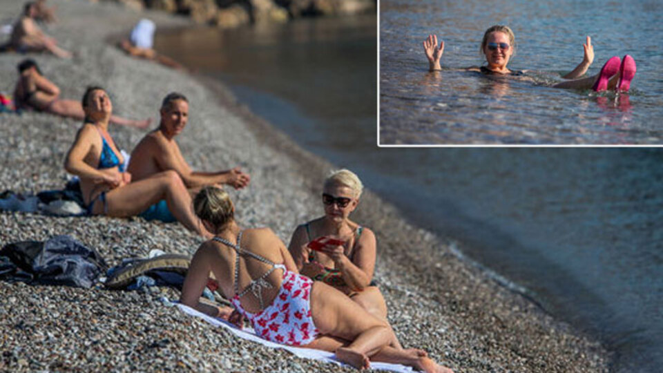 Sıcaklık 20'ye ulaştı! Sahile koştular!