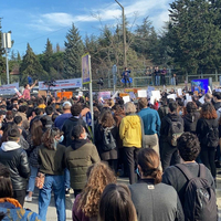 Boğaziçi'nde rektör protestosu