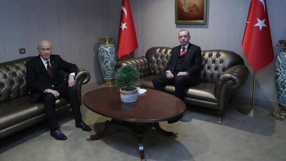 Cumhurbaşkanı Erdoğan, Bahçeli'yi ziyaret etti