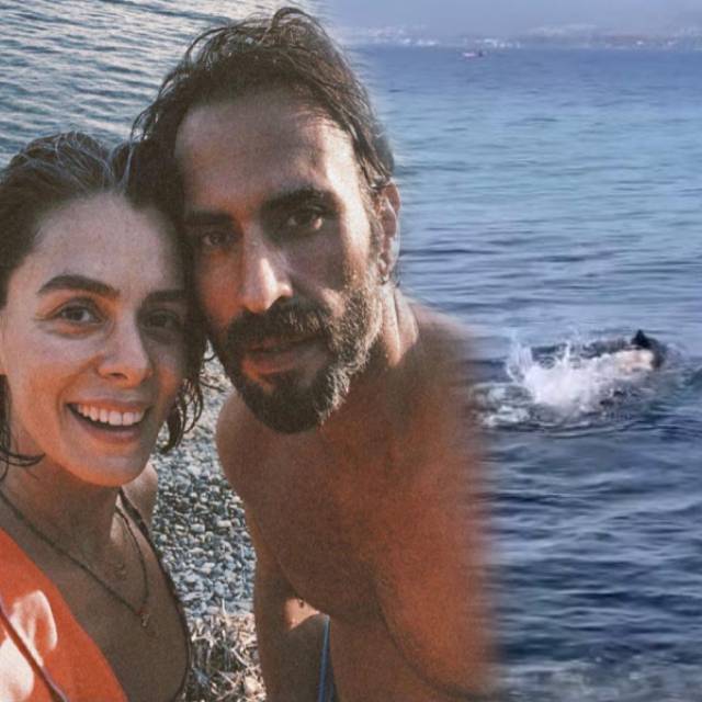Ünlü oyuncu ocak ayında denize girdi