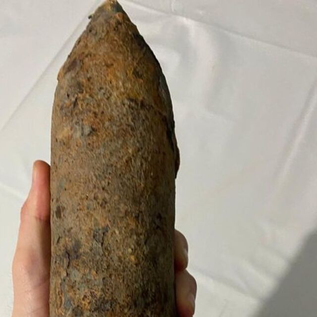 Kazdığı toprakta Kurtuluş Savaşı'ndan kalma havan mermisi buldu!