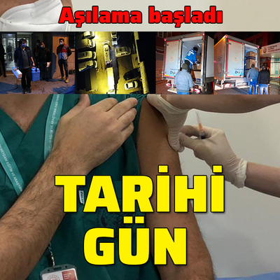 Tarihi gün! Aşılama başladı