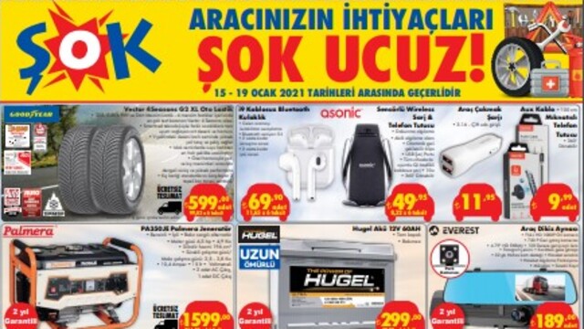 15 Ocak ŞOK haftanın indirimli ürünleri