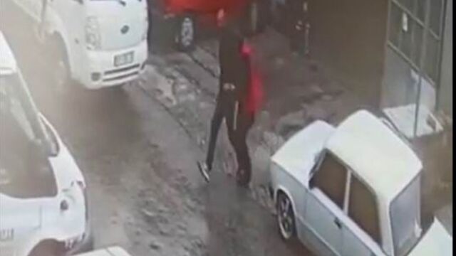 Bacanak ve kayınpeder cinayeti kamerada