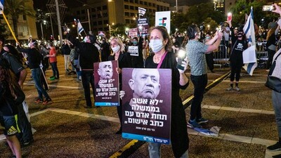 İsrail'de Netanyahu karşıtı protesto