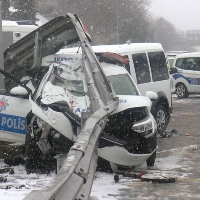 FSM'de polis kazası! 3 polis hastaneye kaldırıldı