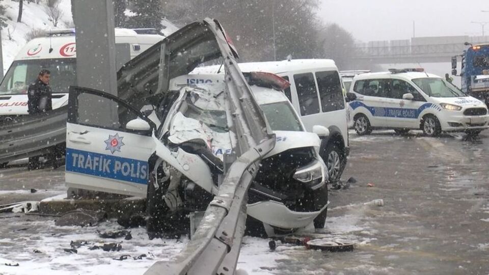 FSM'de polis kazası! 3 polis hastaneye kaldırıldı