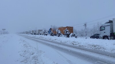 Sürücüler TEM'de mahsur kaldı!