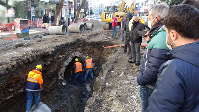 Altyapı çalışmasında rastlandı... İnceleme başlatıldı