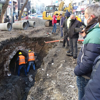 Altyapı çalışmasında rastlandı... İnceleme başlatıldı