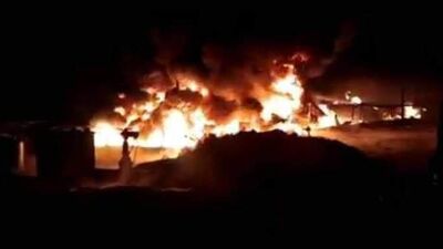 Suriye'de petrol rafinesinde patlama