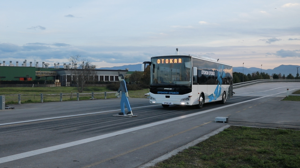 Otonom otobüsün testleri tamamlandı