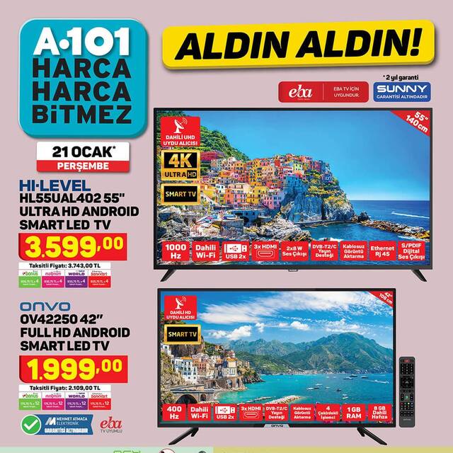 A101 21 Ocak haftanın indirimli ürünleri