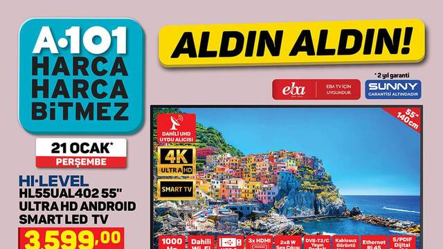 A101 22 Ocak haftanın indirimli ürünleri