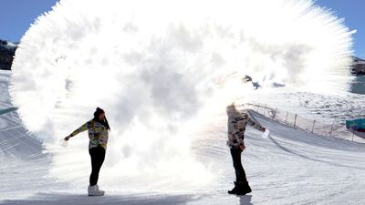 Erzurum'da kaydedildi... Bir anda buz oldu!