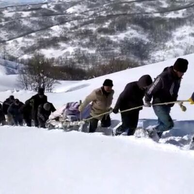 Kar 2.5 metre! Yol 20 kilometre! Yaşam savaşı!