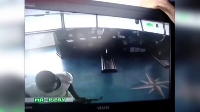 Korsan dehşeti güvenlik kameralarında!